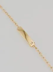 Vergoldetes Armband Taufe Kind - 15cm