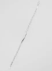 Identitätsarmband Massiv Silber - 18cm