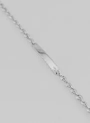Tauf Armband aus Rhodiniertem Silber - 18cm