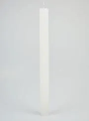 Durchgefärbte Kerze 27cm - Weiß