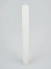Durchgefärbte Kerze 27cm - Weiß