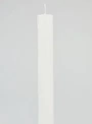 Durchgefärbte Kerze 27cm - Weiß