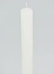 Durchgefärbte Kerze 27cm - Weiß