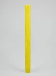 Durchgefärbte Kerze 27cm - Gelb