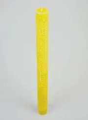 Durchgefärbte Kerze 27cm - Gelb