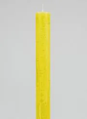 Durchgefärbte Kerze 27cm - Gelb