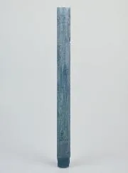 Durchgefärbte Kerze 27cm - Blau Grau