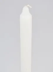 Durchgefärbte Kerze 29cm - Weiß