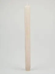 Durchgefärbte Kerze 27cm - Sand Grau