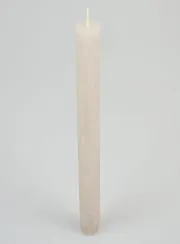 Durchgefärbte Kerze 27cm - Sand Grau