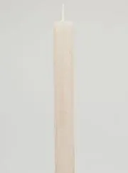 Durchgefärbte Kerze 27cm - Sand Grau