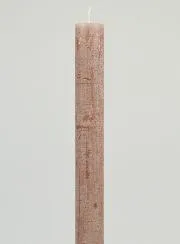 Durchgefärbte Kerze 27cm - Taupe Grau