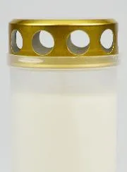 Grabkerze Weiß - 48 Stunden