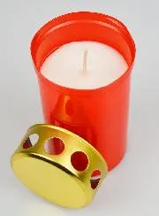 Grabkerze Rot - 48 Stunden