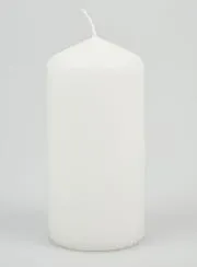 Deko-Kerze 12cm - Pur Weiß