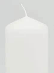 Deko-Kerze 12cm - Pur Weiß