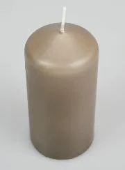 Deko-Kerze 12cm - Taupe