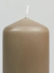 Deko-Kerze 12cm - Taupe