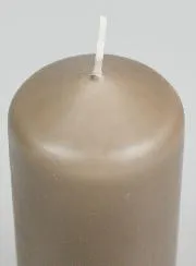 Deko-Kerze 12cm - Taupe