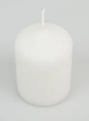 Deko-Kerze 8cm - Pur Weiß