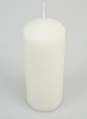 Deko-Kerze 15cm - Milch Weiß