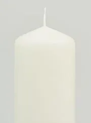Deko-Kerze 15cm - Milch Weiß