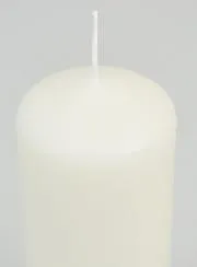 Deko-Kerze 15cm - Milch Weiß