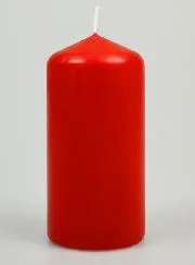 Deko Kerze 12cm - Rot