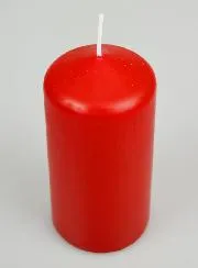 Deko Kerze 12cm - Rot