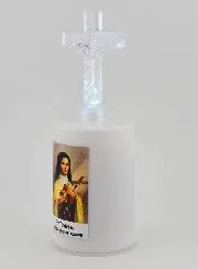 Led-Kirchenkerze Heilige Therese