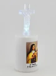 Led-Kirchenkerze Heilige Therese