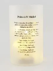 LED-Windlicht - Sankt Michael und Gebet