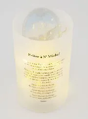 LED-Windlicht - Sankt Michael und Gebet