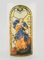 LED-Windlicht - Maria Knotenlöserin und Gebet