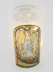 LED Windlicht – Madonna von Lourdes und Gebet