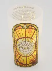 LED-Windlicht - Heiliger Geist und Gebet