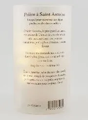 LED-Windlicht und Gebet - Sankt Antonius