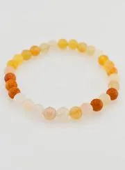 Edelstein Armband aus Mehrfarbigem Jade Naturstein - 6mm