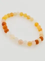 Edelstein Armband aus Mehrfarbigem Jade Naturstein - 6mm