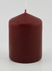 Deko-Kerze 8cm - Wein Rot