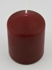 Deko-Kerze 8cm - Wein Rot