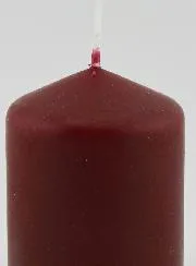 Deko-Kerze 8cm - Wein Rot