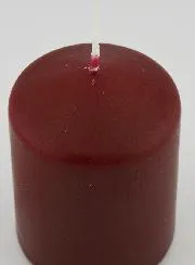 Deko-Kerze 8cm - Wein Rot