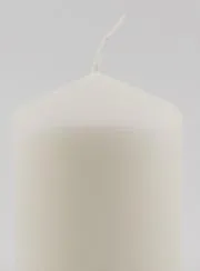 Deko-Kerze 8cm - Milch Weiß