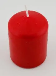 Deko-Kerze 8cm - Rot