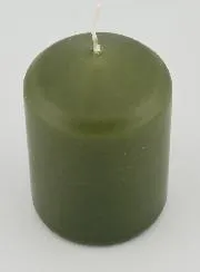 Deko-Kerze 8cm - Oliv Grün