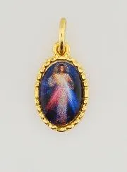 Anhänger mit Gedrehtem Rand 15mm - Barmherziger Jesus Christus
