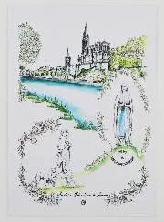 Karte des Heiligtums von Lourdes