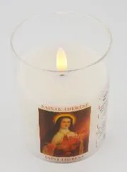 LED-Votivkerze - Gebet zur Heiligen Therese