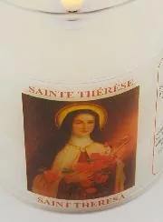 Batteriebetriebene Kirchenkerze - Heilige Therese